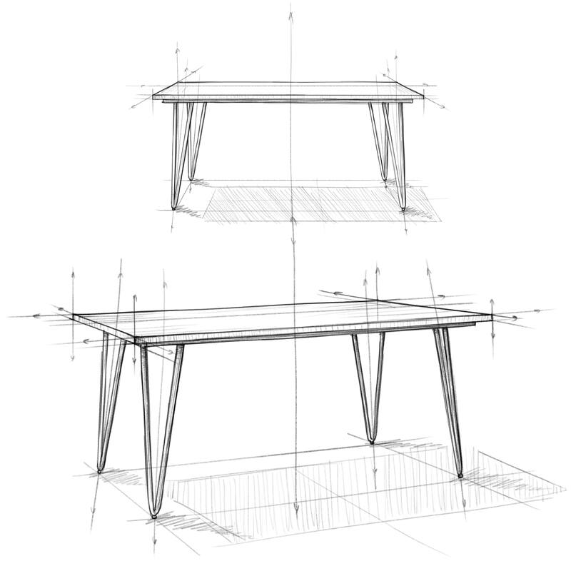 WYNDENHALL Moreno Industrial Wood Dining Table