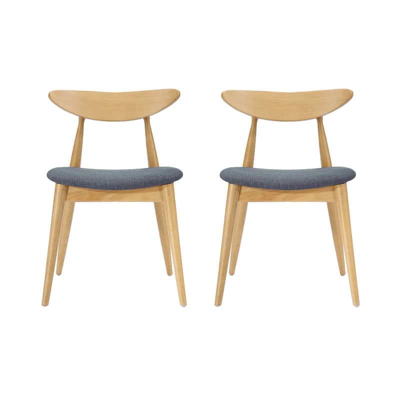 Barron Mid-century Dining Chairs (Set of 2) by Christopher Knight Home - 22.50" W x 19.75" L x 28.75" H