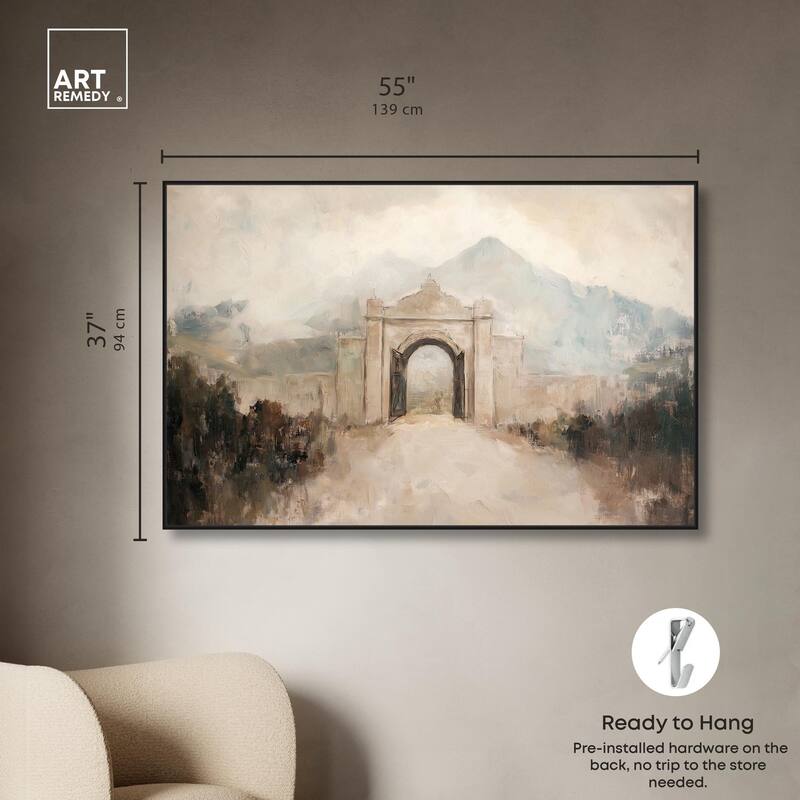 Stone Arch Canvas by Art Remedy