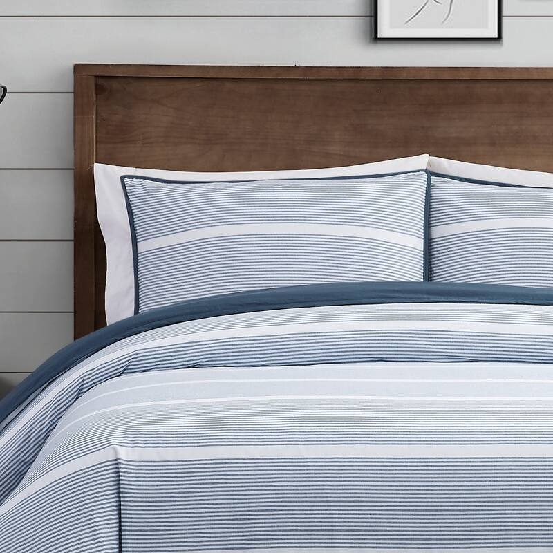 Brooklyn Loom Niari Yarn Dye Stripe 3 Piece Comforter Set
