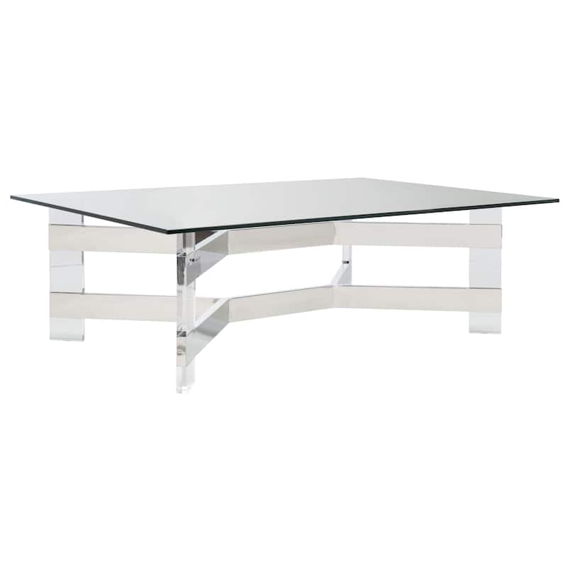 SAFAVIEH Home Eugene Acrylic Coffee Table - 54"W x 38"D x 17"H