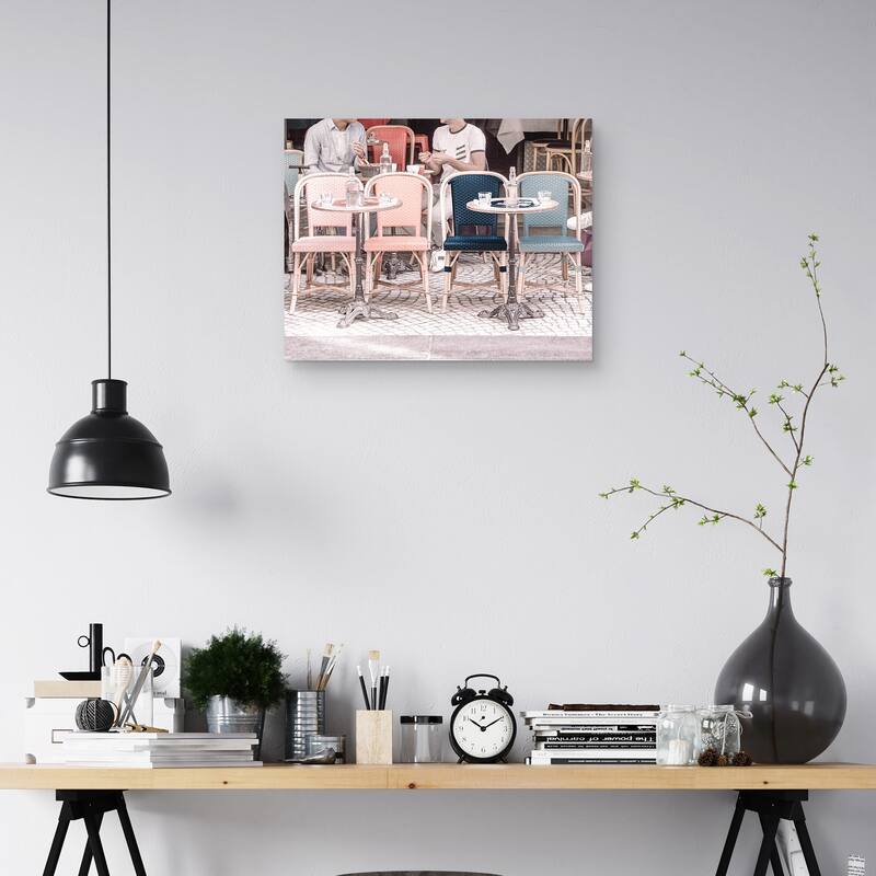 Colorful Café by Heather Loriece Canvas Art Print