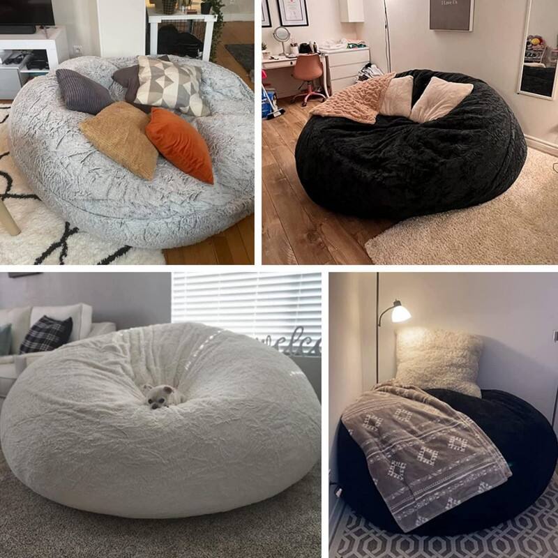 Bean Bag Chair Cover(No Filler)Big Round 6ft