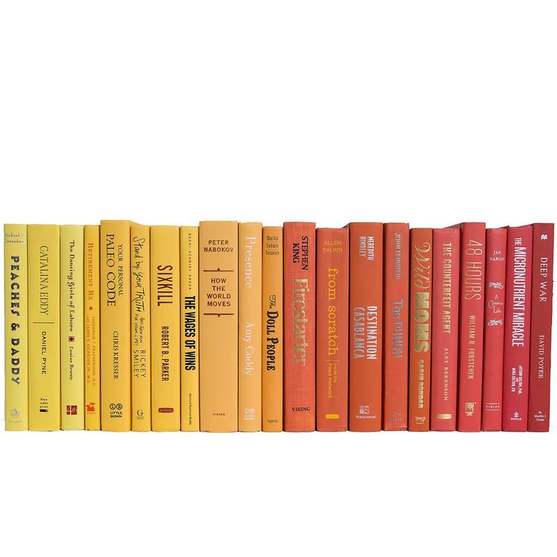 Books Yellow Decorative Accessories: Sunset Ombre' Color By The Foot