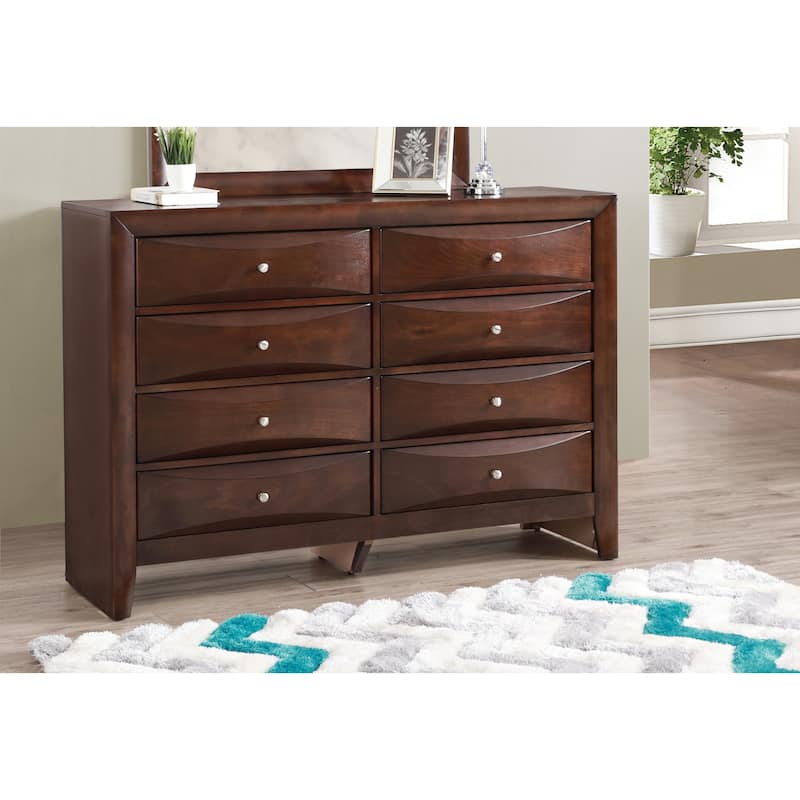 Glory Furniture Marilla 8 Drawer Dresser - Cappuccino
