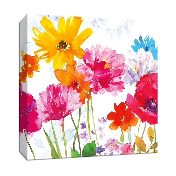 PTM Images 9-147040 PTM Canvas Collection 12" x 12" - "Wildflower Meadow" Giclee Flowers Art Print on Canvas