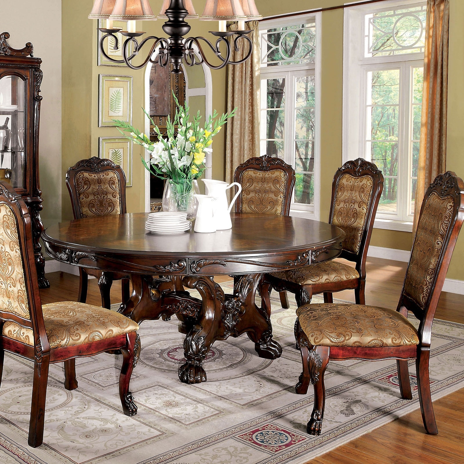 Cherry round dining table new arrivals