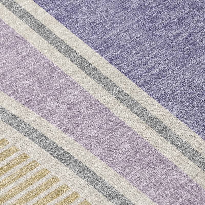Machine Washable Indoor/ Outdoor Contemporary Keely Chantille Rug