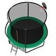 preview thumbnail 20 of 20, 10 ft. Round Outdoor Trampoline with Basketball Hoop, Enclosure Net and Ladder