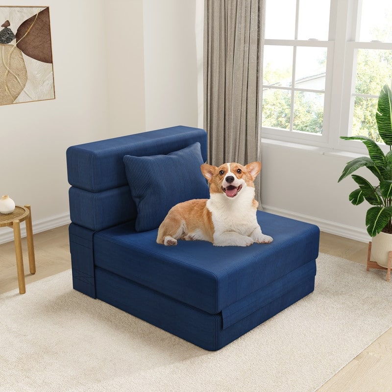 Convertible Compression Corduroy Sectional Sofa