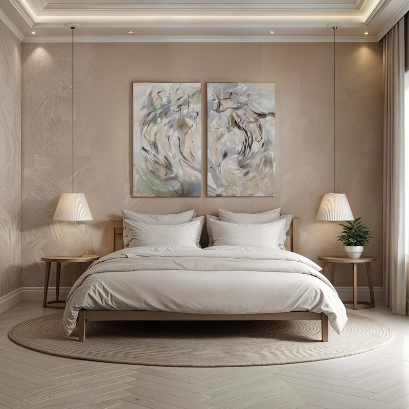 Renwil Torres 50" H x 30" W Canvas Art, (2 Piece Set) - Multi-Color