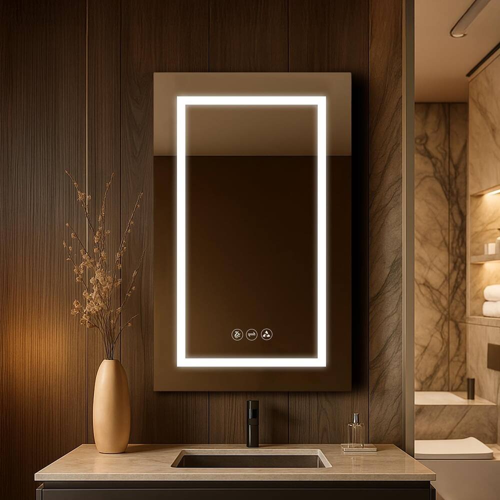 Blossom Lighted LED Bathroom Medicine Cabinet with Mirror, Anti-Fog Defogger, USB, Wall/Recessed Mount