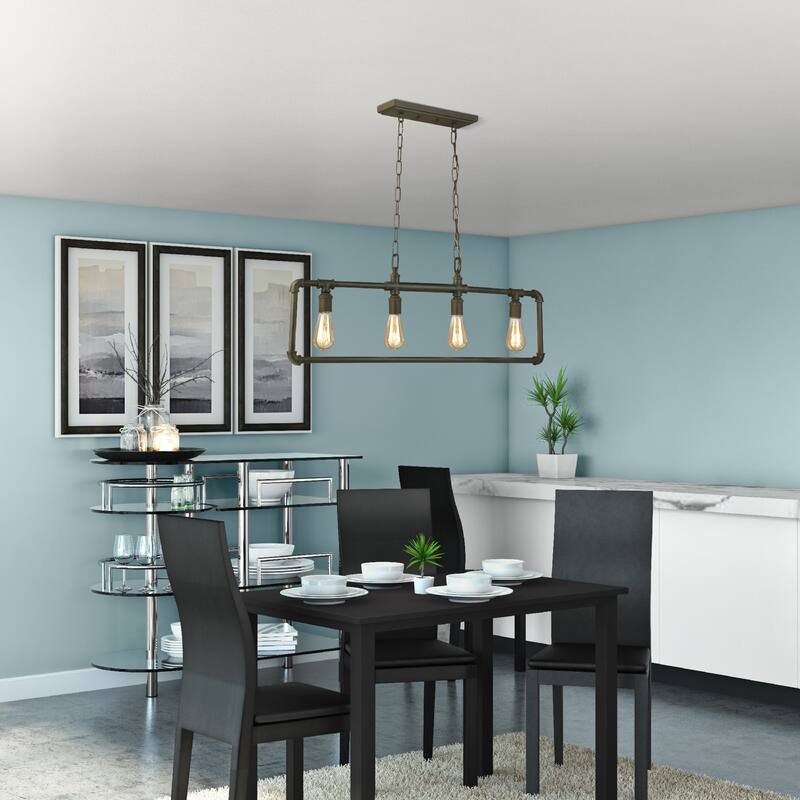 Eglo Wymer 4-Light Pendant with Bronze Finish - Bronze