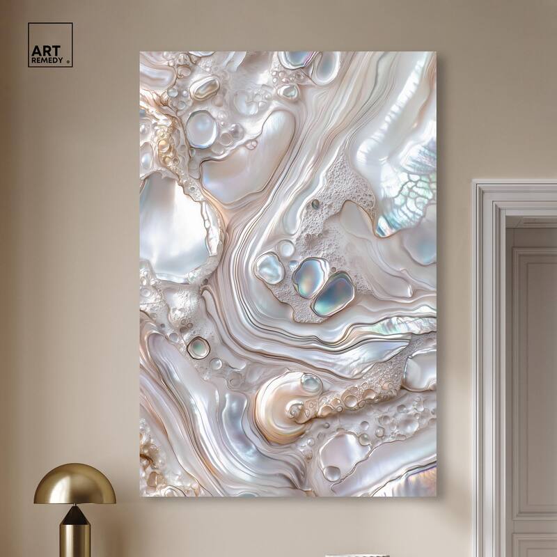 Fluid Preciousness II Canvas by Art Remedy, Gallery Wrapped