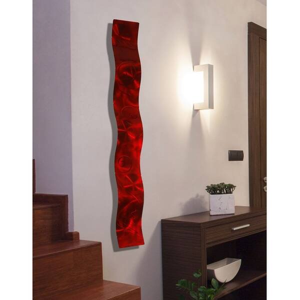 Statements2000 Red Abstract Metal Wall Art Accent Sculpture Decor By Jon Allen Red Wave Overstock 12456038 Shop target for wall decor you will love at great low prices. usd