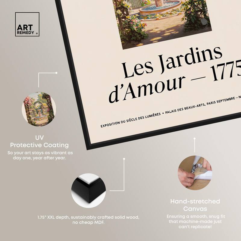 Romantic Gardens Canvas by Art Remedy