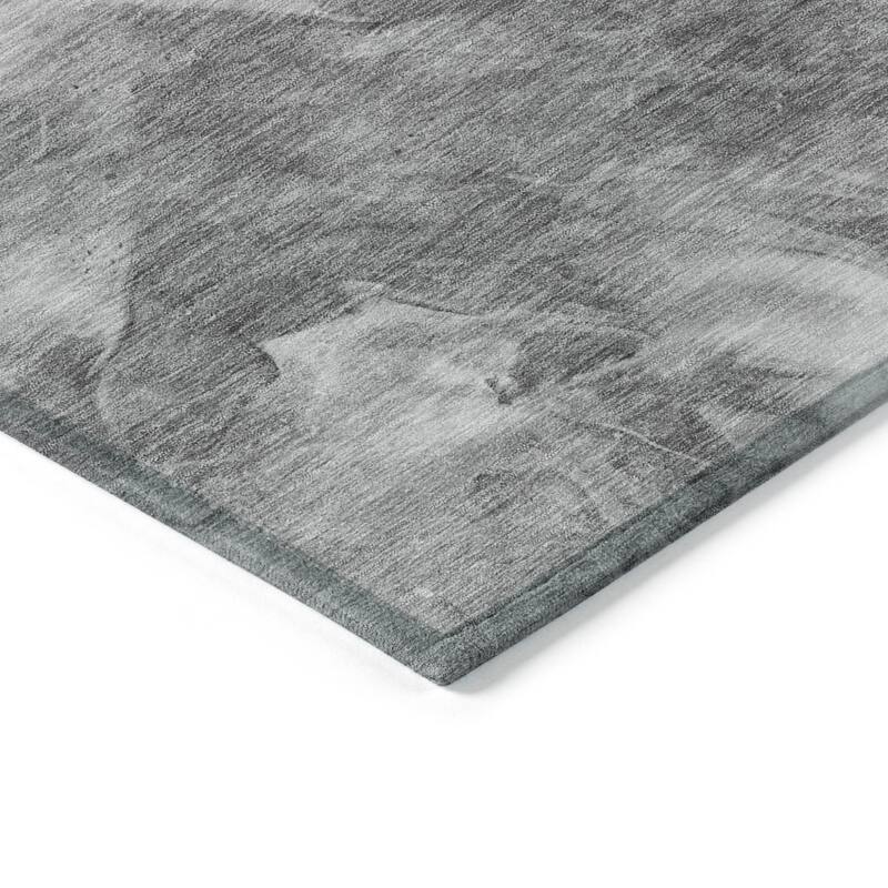 HomeRoots Abstract Transitional Rectangle Outdoor Rug