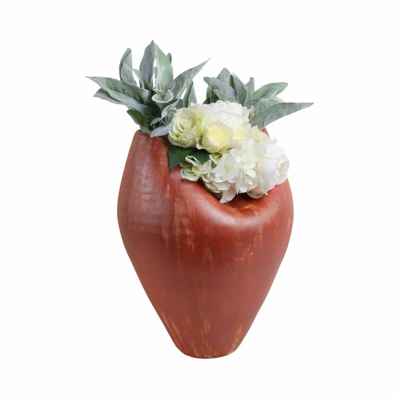 Porcelain Jenison Elegant Decorative Vase - Red