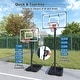 preview thumbnail 6 of 8, Gymax 10 FT Portable Basketball Hoop w/ Shock Absorbent Rim Fillable