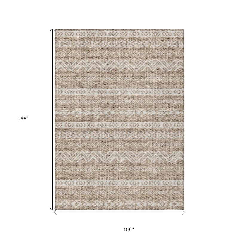 HomeRoots Southwestern Transitional Rectangle Outdoor Rug