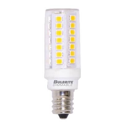 Bulbrite Pack of (2) Dimmable Clear Mini T6 Candelabra (E12) LED Mini