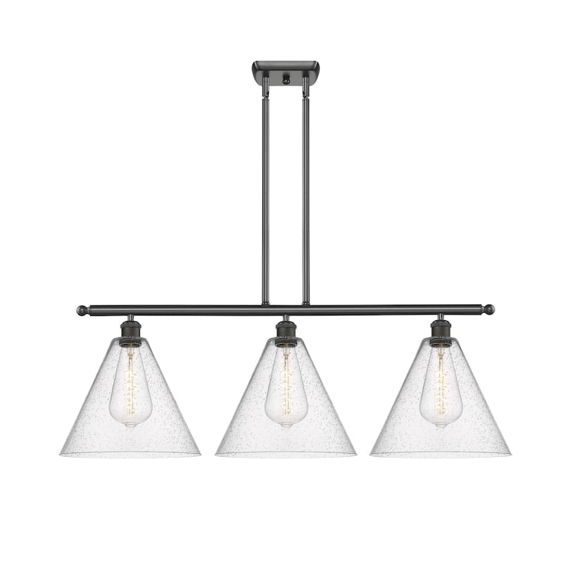 Innovations Lighting 516-3I-14-39 Berkshire Linear Berkshire 3 Light - Oil Rubbed Bronze / Seedy