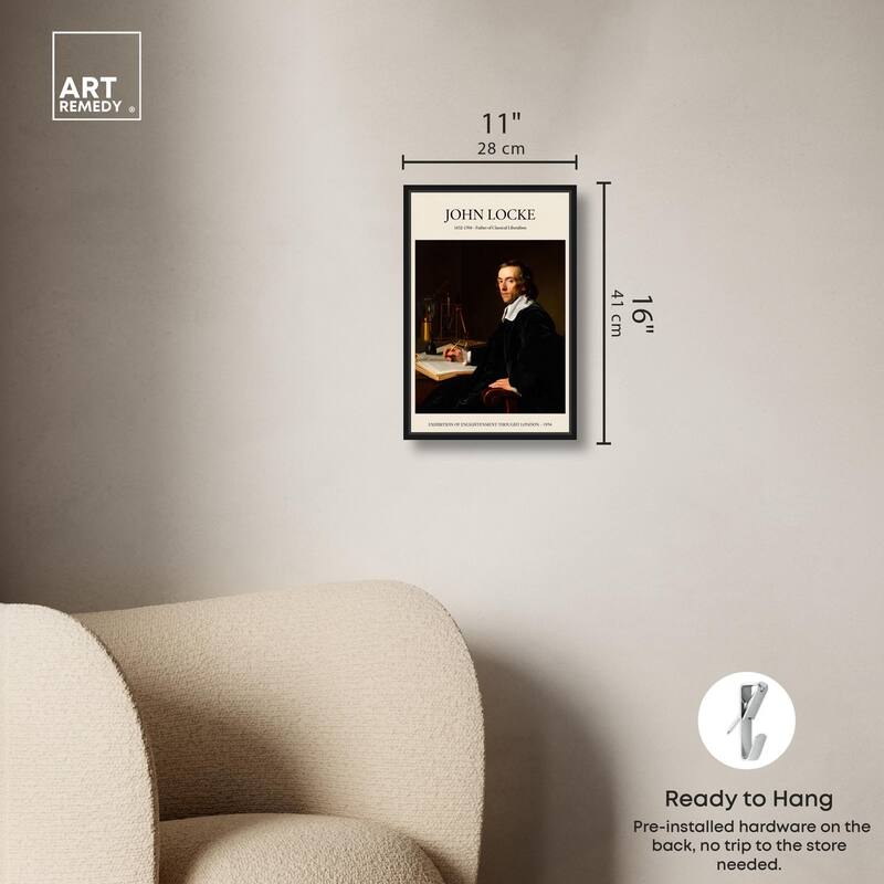 Father of Liberalism Depicted Canvas by Art Remedy
