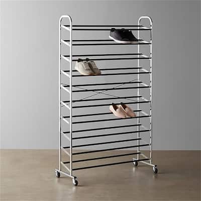 shoe rack - 35.8"D x 14.6"W x 59.5"H