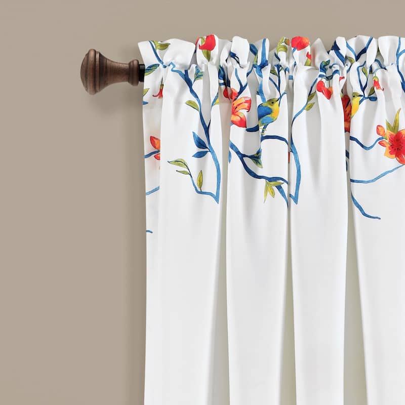 Lush Decor Neela Botanical Bird Curtain Panel Pair