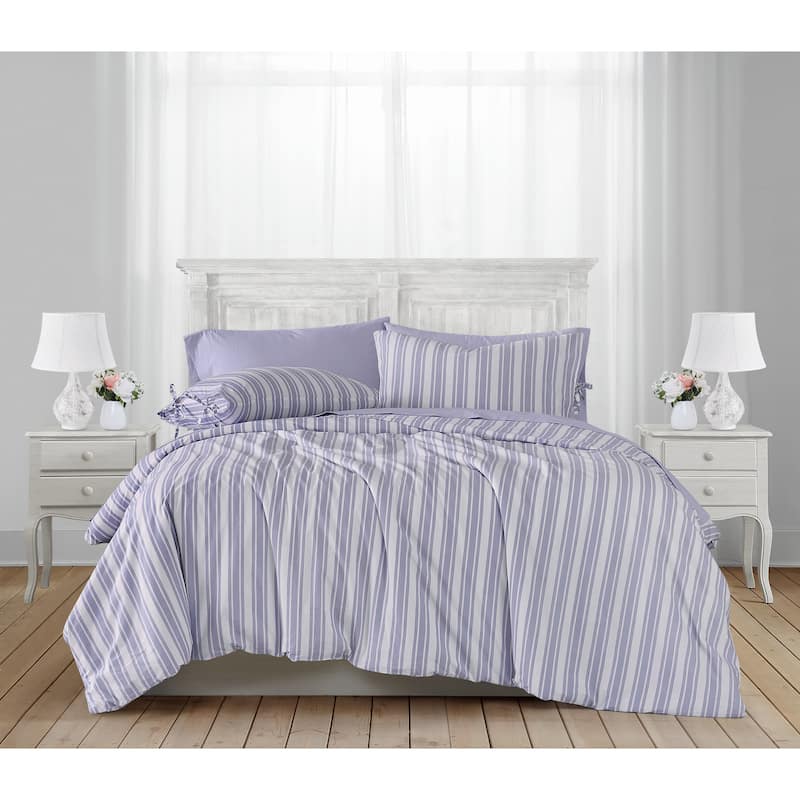 The Farmhouse by Rachel Ashwell Wide Ticking Stripe 3 Piece Comforter Set