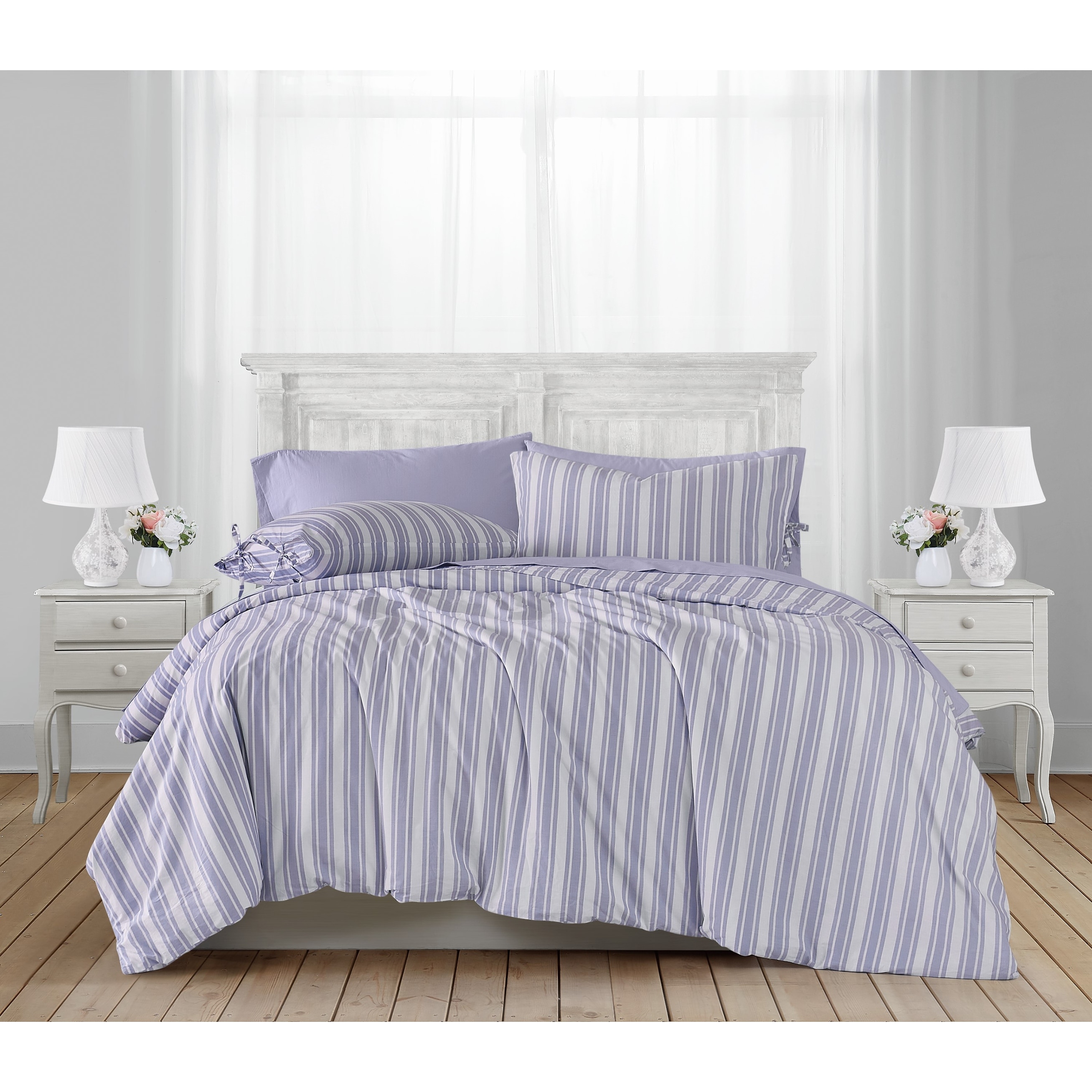 The Farmhouse by Rachel Ashwell Wide Ticking Stripe 3 Piece Comforter Set