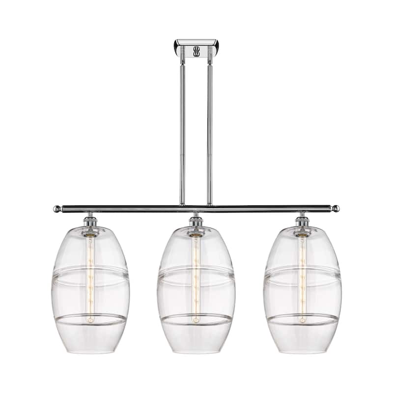 Innovations Lighting 516-3I-19-37 Vaz Linear Vaz 3 Light 37" Wide - Polished Chrome / Clear