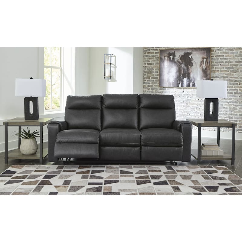 Signature Design by Ashley Barnsana Power Reclining Sofa - Carbon