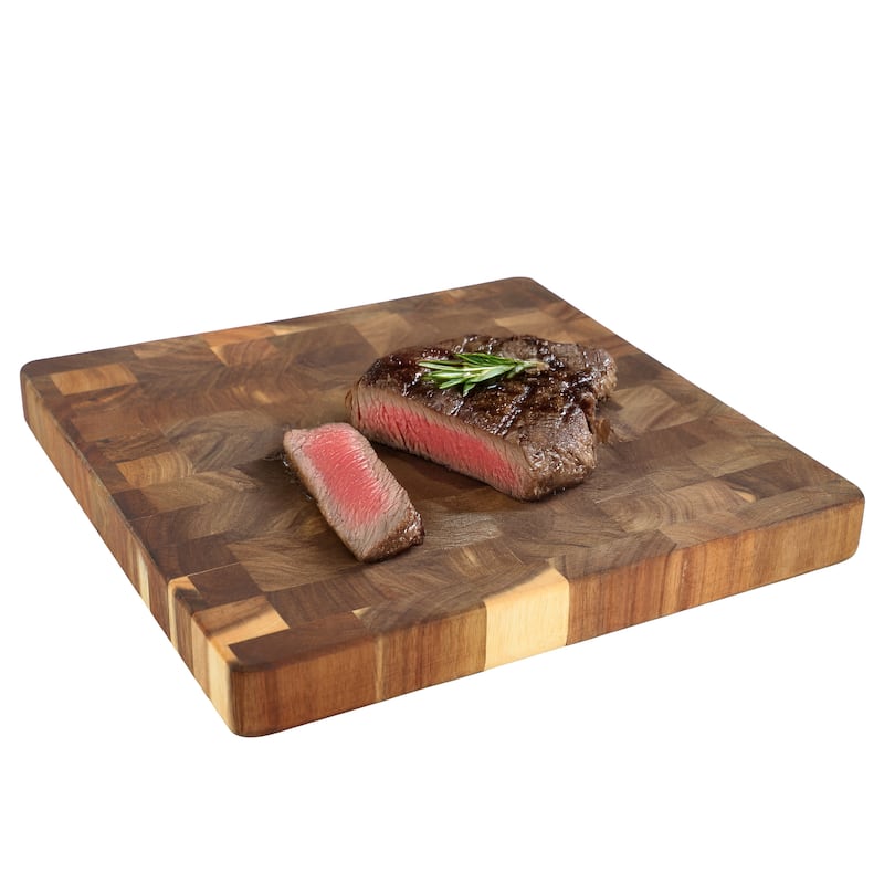 MegaChef 13.75 Inch Square Thick Acacia Wood Cutting Board