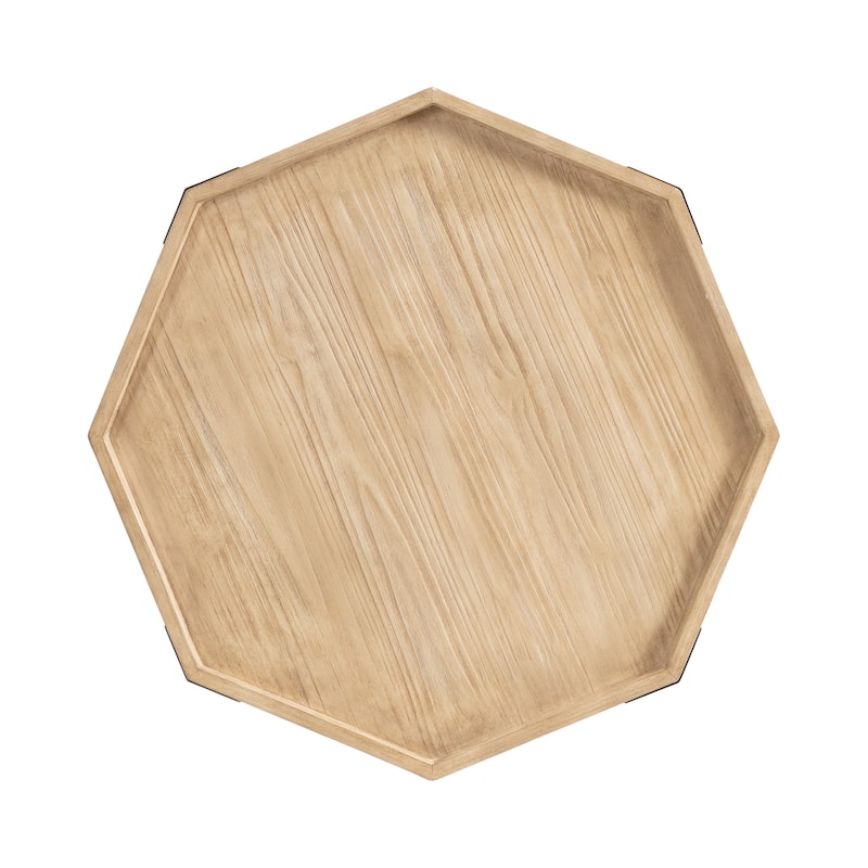 Kate and Laurel Occonor Octagon Wood Coffee Table