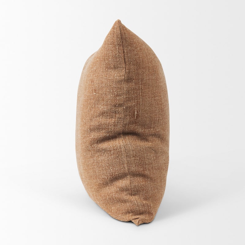 Jack Brown Linen Square Decorative Pillow Cover