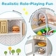 preview thumbnail 8 of 8, Costway Kids Kitchen Playset with Lights Sounds Microwave Stoves Oven - See Details