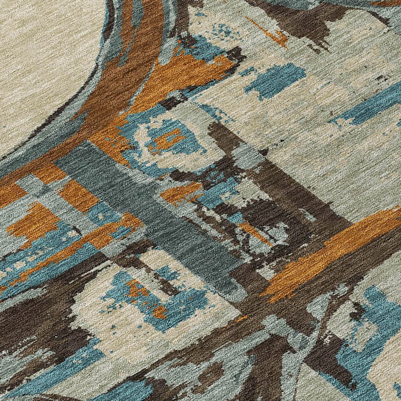 Machine Washable Indoor/ Outdoor Chantille Contemporary Rug