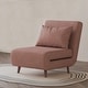 preview thumbnail 7 of 176, Artdeco Home - Tustin Upholstered Convertible Lounge/ Sleeper Chair Velvet Blush - Chair