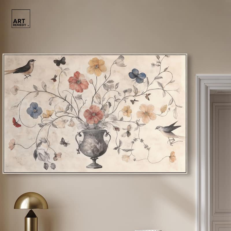 Antique Bouquet Canvas by Art Remedy