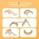 preview thumbnail 8 of 26, Pikler Triangle Set, Toddler Climbing Toys Indoor Playground, Ramp, and Arch, Montessori Climbing Set with Triangle