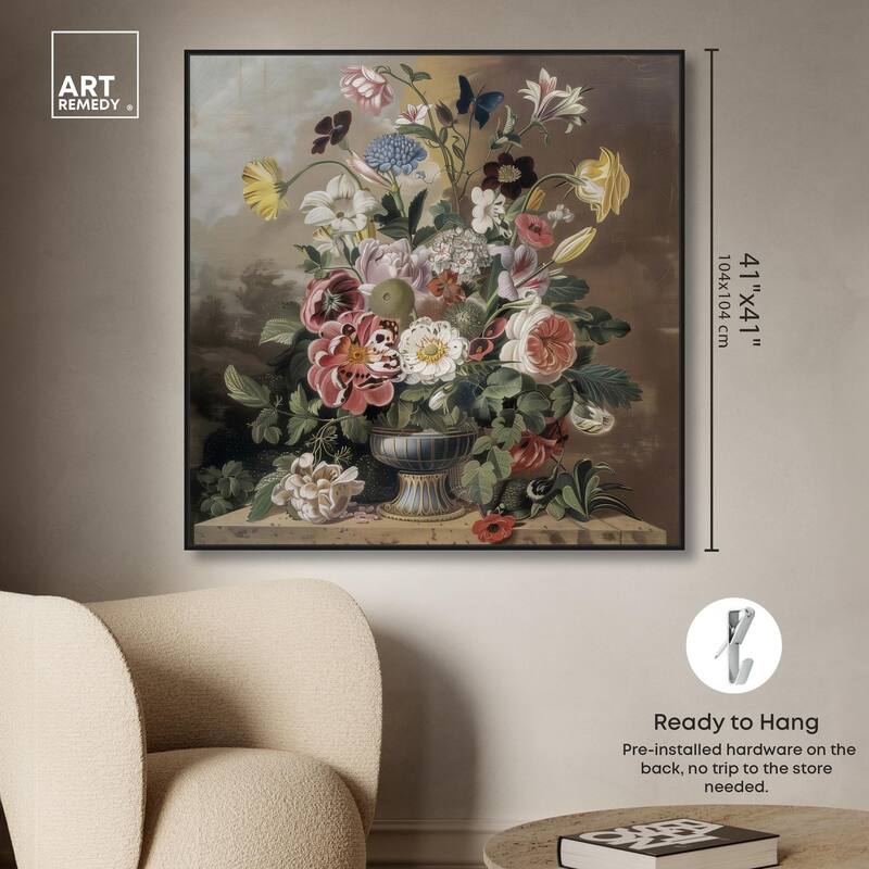Classical Dream Vase Canvas by Art Remedy