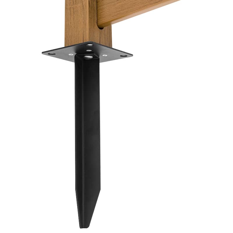 2,4-Panel Courtyard Privacy Fence Without Digging Pits, Easy To Set Up, No Damage To The Ground - 39.3 in. W x 35.6 in. H