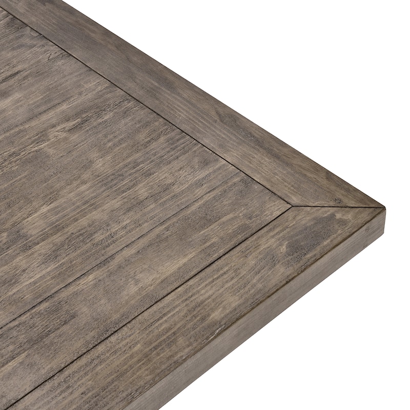 Classic Home Caleb 94" Solid Wood Farmhouse Dining Table