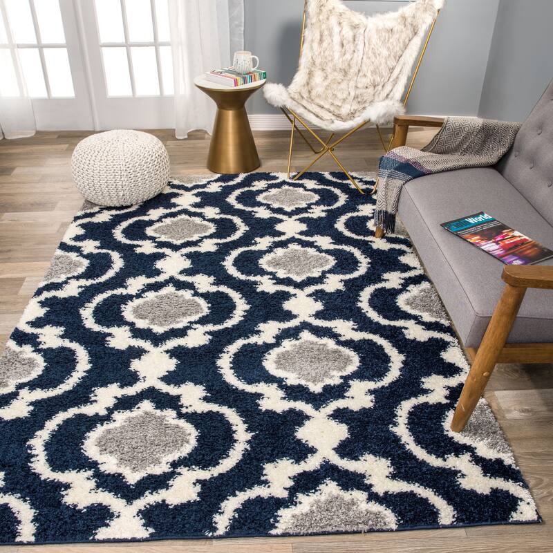 Porch & Den Touro Trellis Shag Area Rug