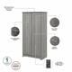 Cabot Espresso Oak Tall Storage Cabinet with Doors