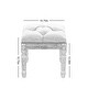 preview thumbnail 10 of 8, Padded Square Ottoman Benchand with Rubber Wood Legs(Beige Fabric)