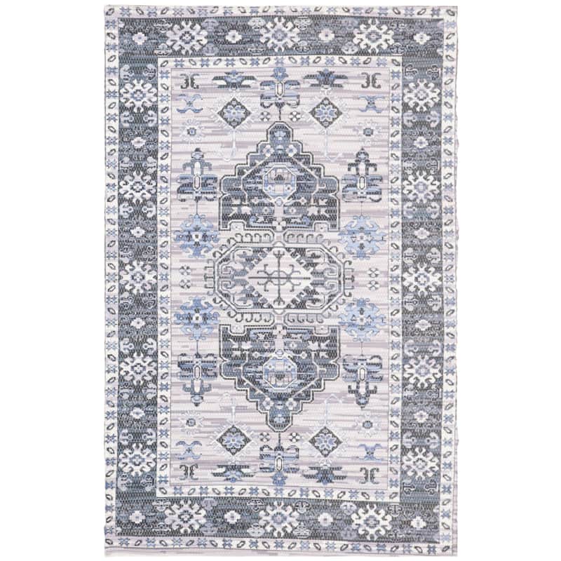 SAFAVIEH Handmade Saffron Elyssa Rug - 4' x 6' - Purple/Ivory
