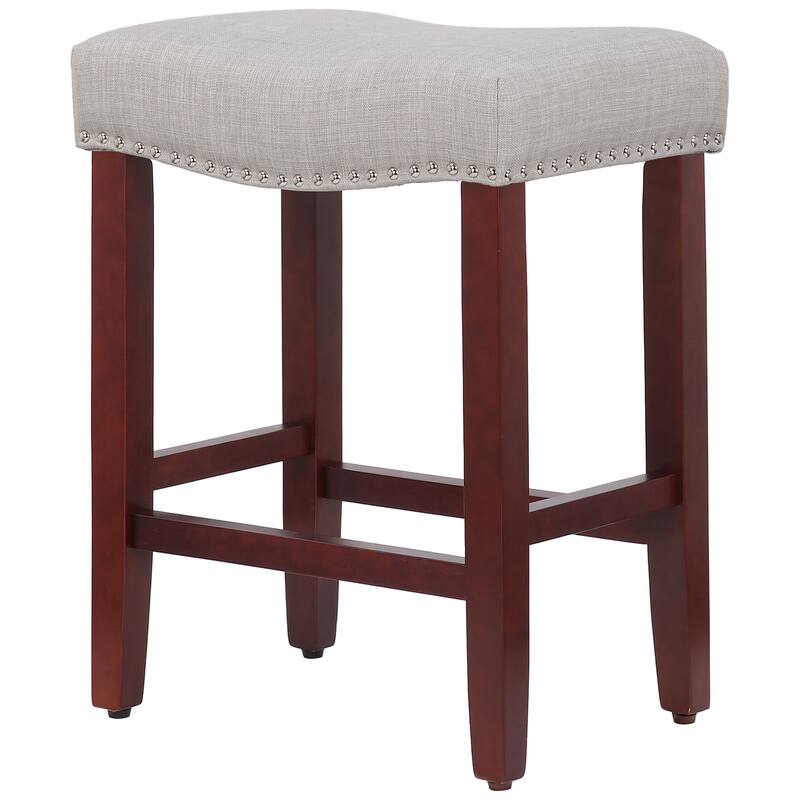Jameson Upholstered Polyester Cherry 24 Inch Counter Stool