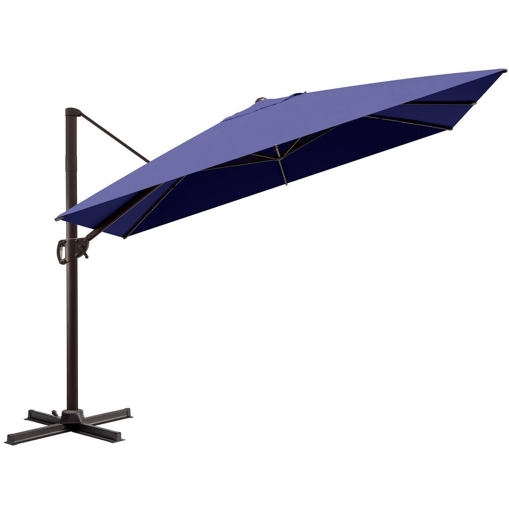 Outdoor Patio Umbrella 9 FT x 11 FT Aluminum Cantilever-Offset Umbrella